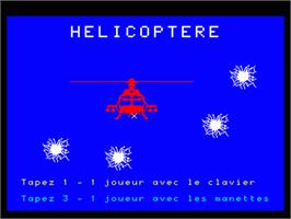 Title screen of Helicoptere on the Philips VG 5000.
