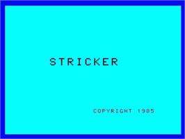 Title screen of Stricker on the Philips VG 5000.