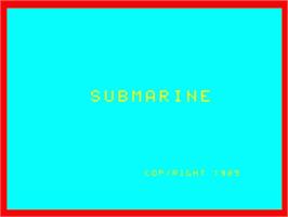 Title screen of Submarine on the Philips VG 5000.