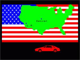 Title screen of US Rallye on the Philips VG 5000.