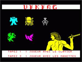Title screen of Viking on the Philips VG 5000.