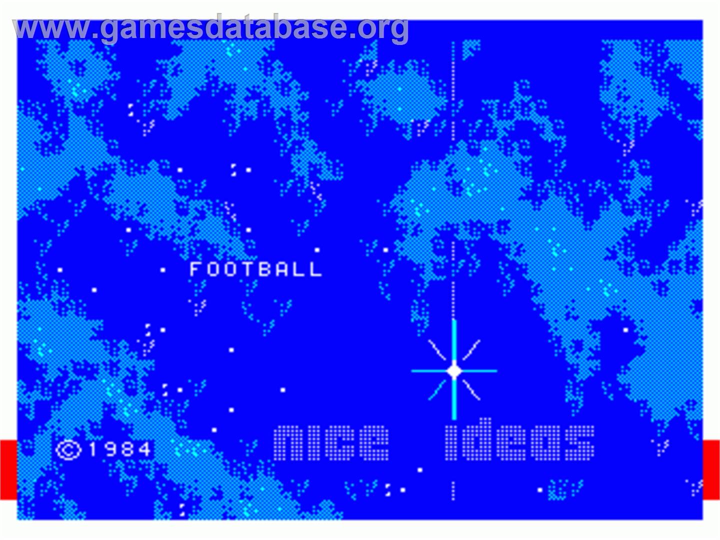 Football - Philips VG 5000 - Artwork - Title Screen