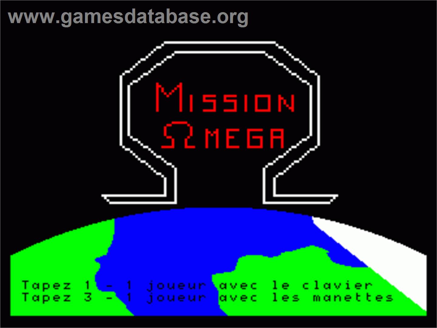 Mission Omega - Philips VG 5000 - Artwork - Title Screen