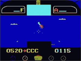 In game image of Air Battle on the Philips Videopac+.