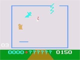 In game image of Nightmare on the Philips Videopac+.