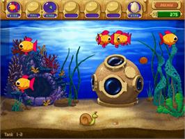 In game image of Insaniquarium Deluxe on the PopCap.