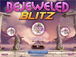 Title screen of Bejeweled Blitz on the PopCap.