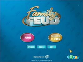 Title screen of Family Feud on the PopCap.