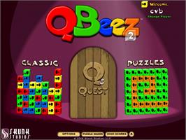 Title screen of QBeez 2 on the PopCap.