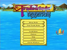 Title screen of Tradewinds Legends on the PopCap.