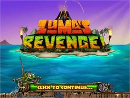 Title screen of Zuma's Revenge on the PopCap.