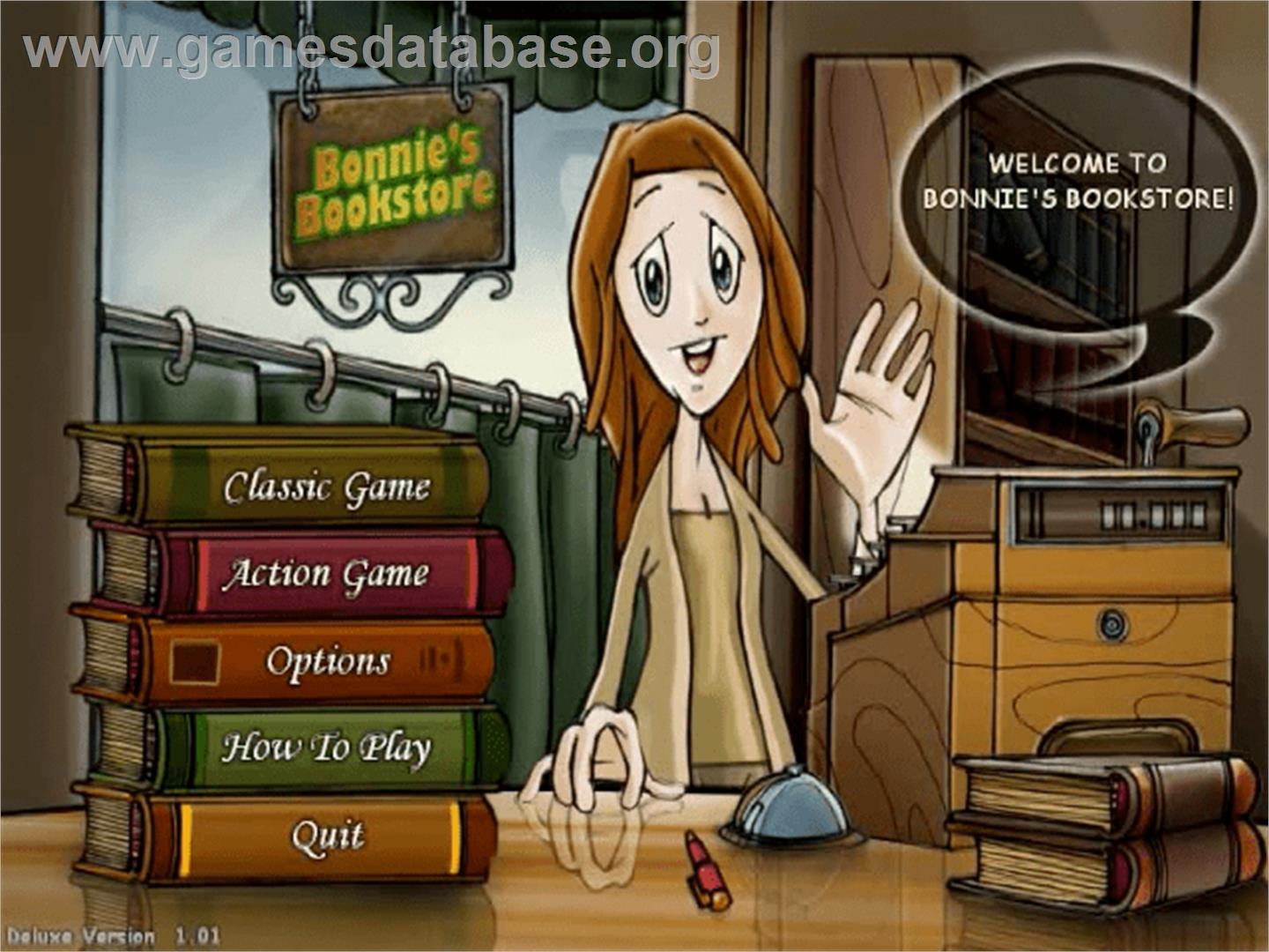 Bonnie's Bookstore Deluxe - PopCap - Artwork - Title Screen