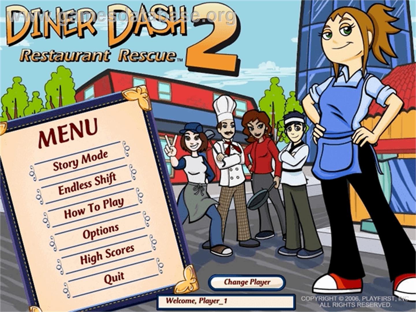 Diner Dash 2 - PopCap - Artwork - Title Screen