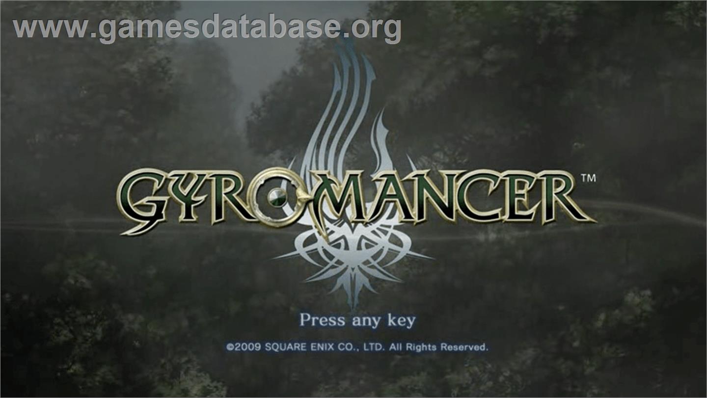 Gyromancer - PopCap - Artwork - Title Screen
