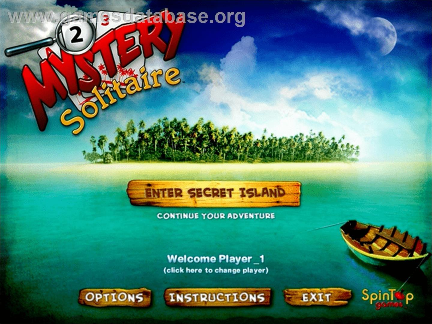 Mystery Solitaire - PopCap - Artwork - Title Screen