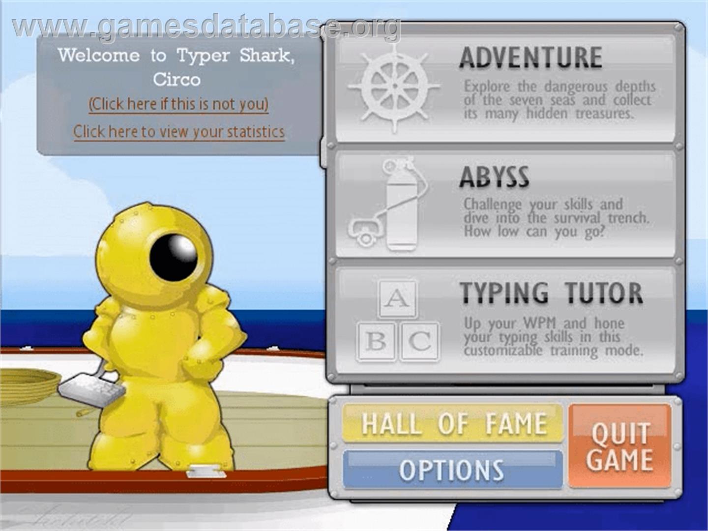 Typer Shark Deluxe - PopCap - Artwork - Title Screen