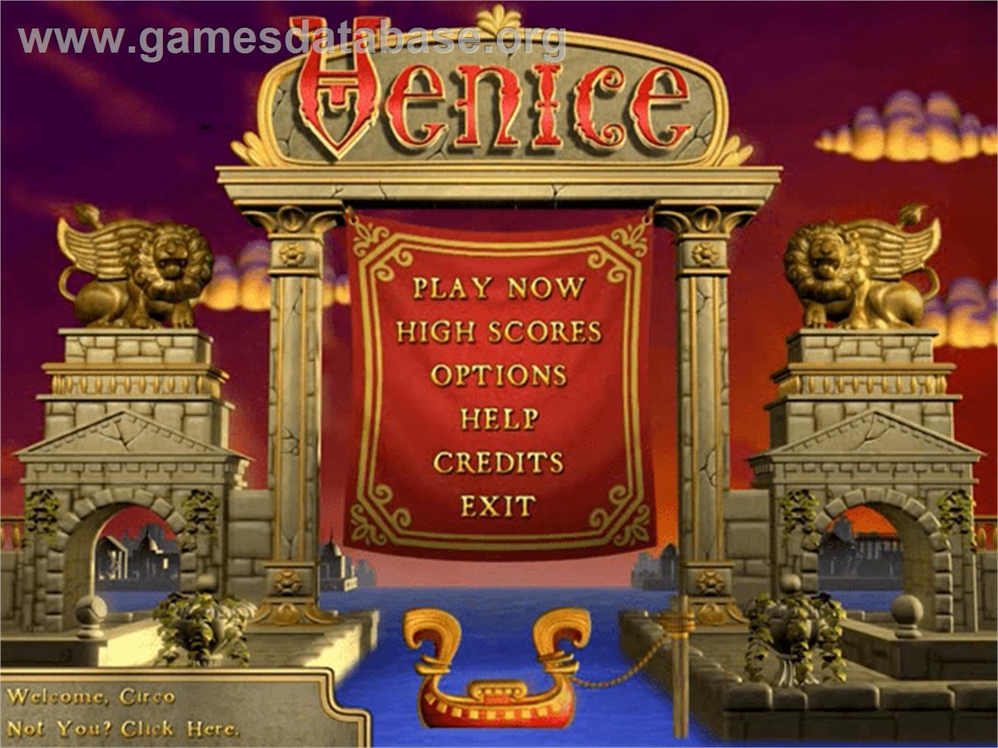 Venice Deluxe - PopCap - Artwork - Title Screen