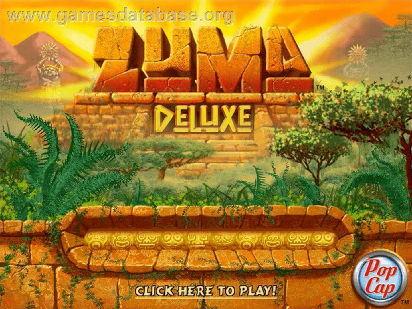 Zuma Deluxe - PopCap - Artwork - Title Screen