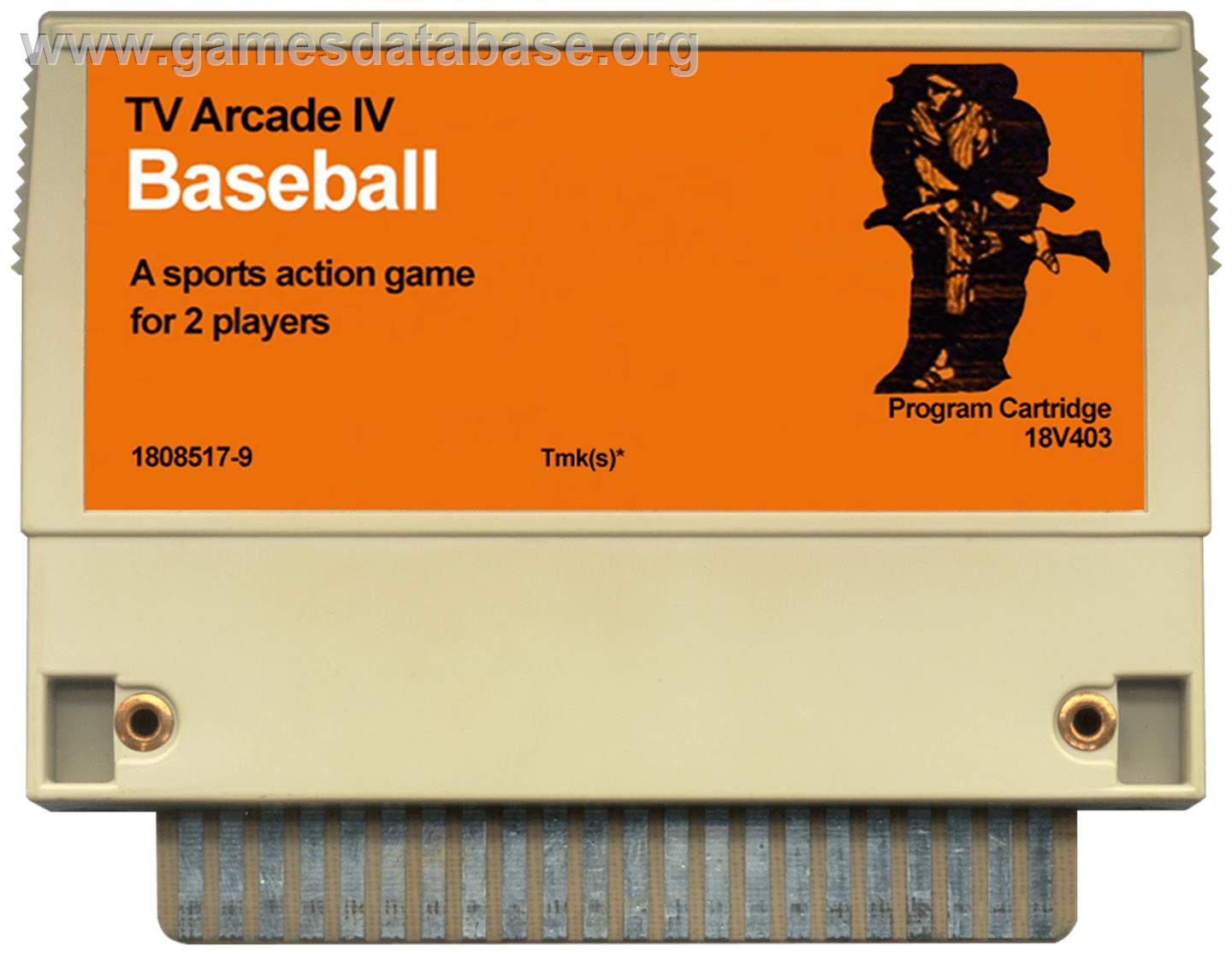 TV Arcade IV - Baseball - RCA Studio II - Artwork - Cartridge
