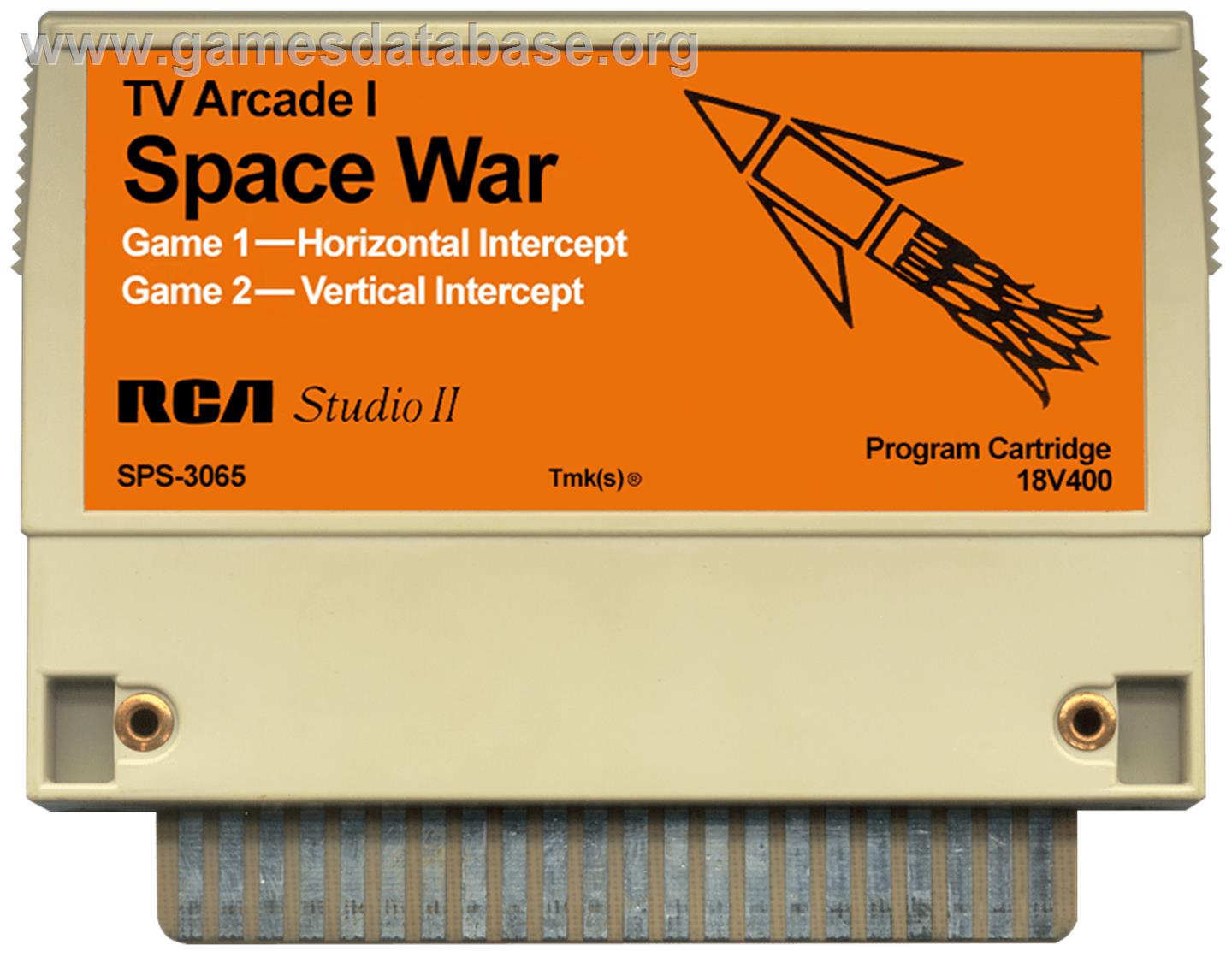 TV Arcade I - Space War - RCA Studio II - Artwork - Cartridge