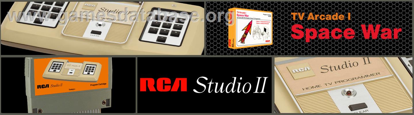 TV Arcade I: Spacewar - RCA Studio II - Artwork - Marquee