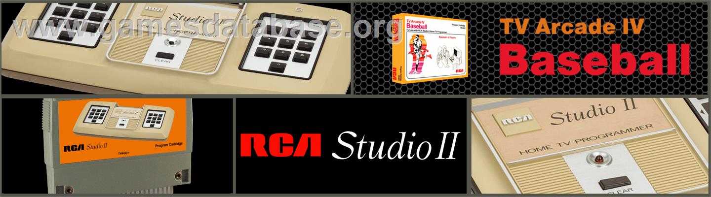 TV Arcade IV - Baseball - RCA Studio II - Artwork - Marquee