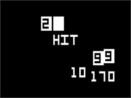 In game image of TV Casino I: Blackjack on the RCA Studio II.