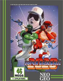 Box cover for 2020 Super Baseball on the SNK Neo-Geo AES.