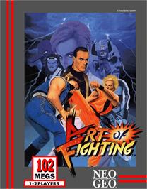 Box cover for Art of Fighting on the SNK Neo-Geo AES.