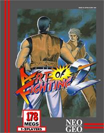 Box cover for Art of Fighting 2 on the SNK Neo-Geo AES.