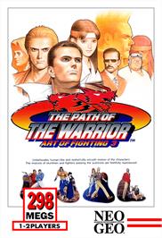 Box cover for Art of Fighting 3 - The Path of the Warrior on the SNK Neo-Geo AES.