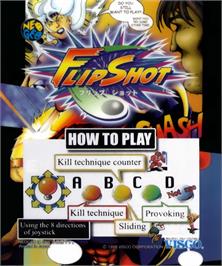 Box cover for Battle Flip Shot on the SNK Neo-Geo AES.