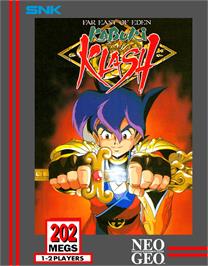 Box cover for Far East of Eden - Kabuki Klash on the SNK Neo-Geo AES.