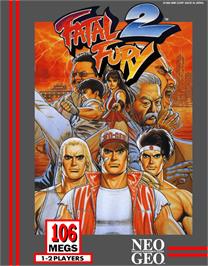 Box cover for Fatal Fury 2 on the SNK Neo-Geo AES.