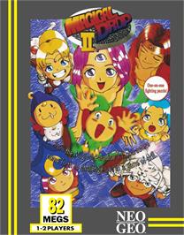 Box cover for Magical Drop 2 on the SNK Neo-Geo AES.