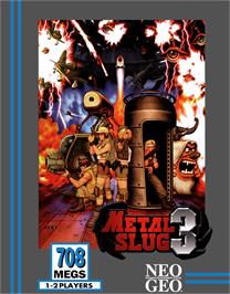 Box cover for Metal Slug 3 on the SNK Neo-Geo AES.