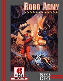 Box cover for Robo Army on the SNK Neo-Geo AES.