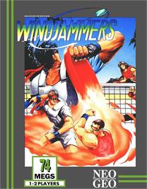 Box cover for Windjammers on the SNK Neo-Geo AES.