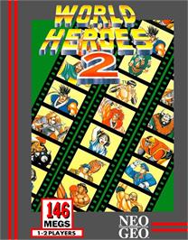 Box cover for World Heroes 2 on the SNK Neo-Geo AES.