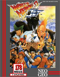 Box cover for World Heroes 2 Jet on the SNK Neo-Geo AES.