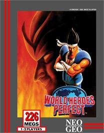 Box cover for World Heroes Perfect on the SNK Neo-Geo AES.