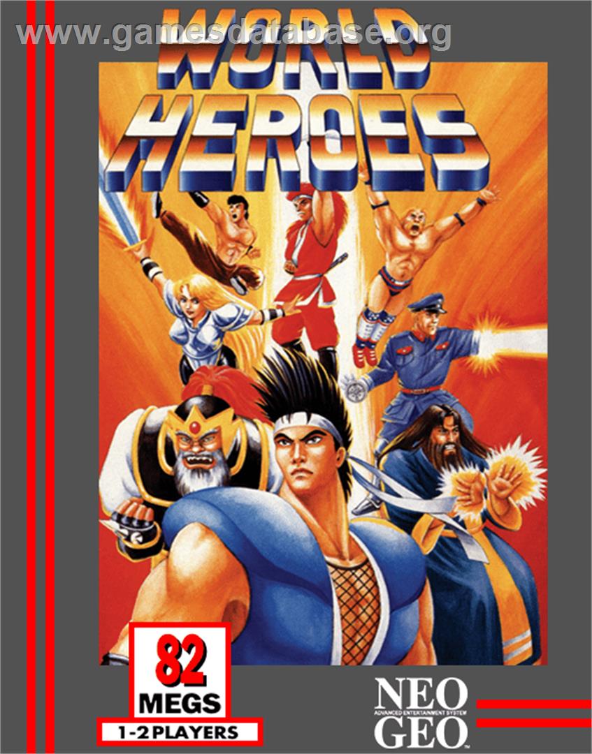 World Heroes - SNK Neo-Geo AES - Artwork - Box