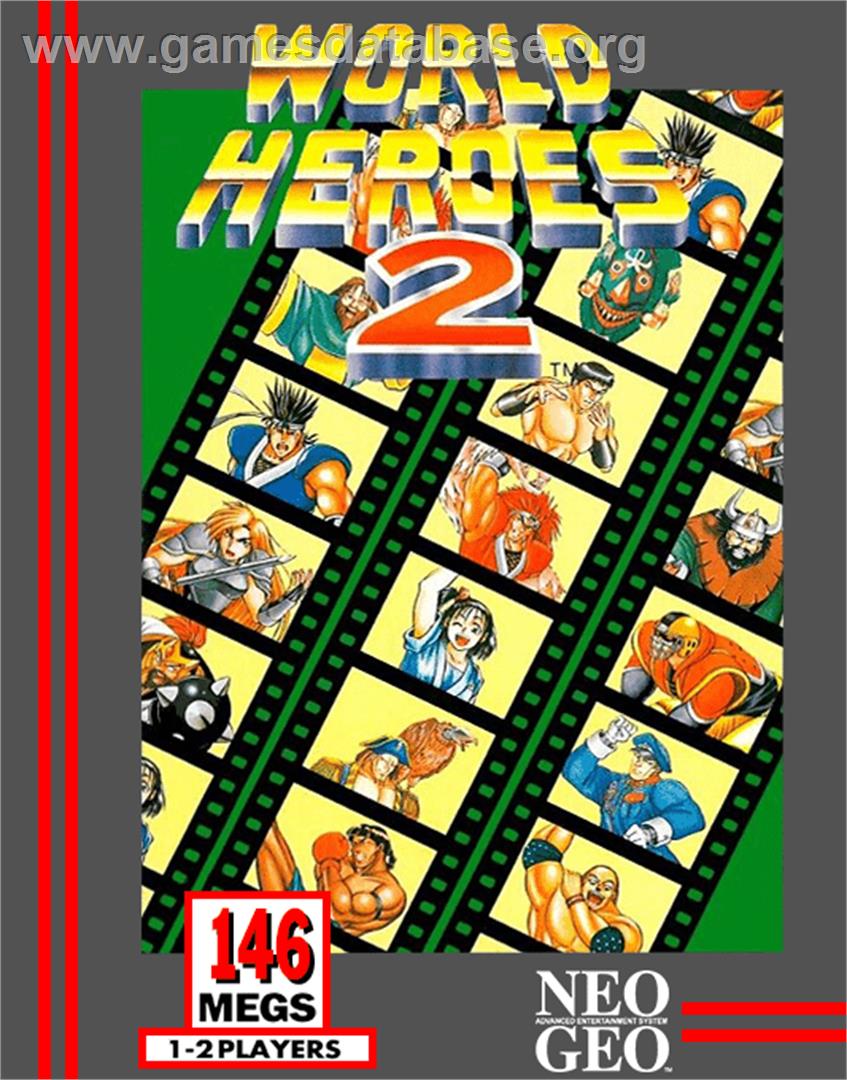 World Heroes 2 - SNK Neo-Geo AES - Artwork - Box