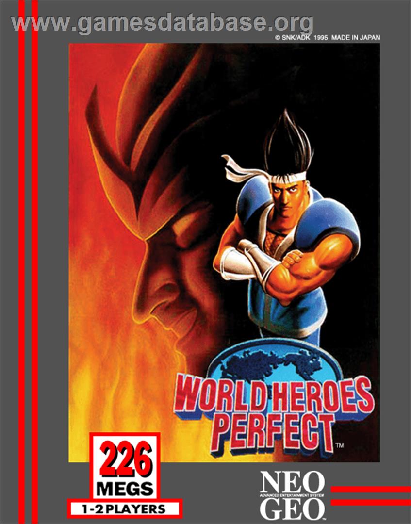 World Heroes Perfect - SNK Neo-Geo AES - Artwork - Box