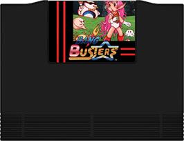 Cartridge artwork for Bang Bang Busters on the SNK Neo-Geo AES.