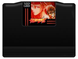 Cartridge artwork for Breakers on the SNK Neo-Geo AES.