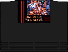 Cartridge artwork for Double Dragon on the SNK Neo-Geo AES.