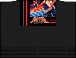 Cartridge artwork for Fatal Fury - King of Fighters on the SNK Neo-Geo AES.