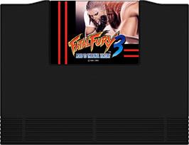 Cartridge artwork for Fatal Fury 3 - Road to the Final Victory on the SNK Neo-Geo AES.