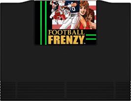 Cartridge artwork for Football Frenzy on the SNK Neo-Geo AES.
